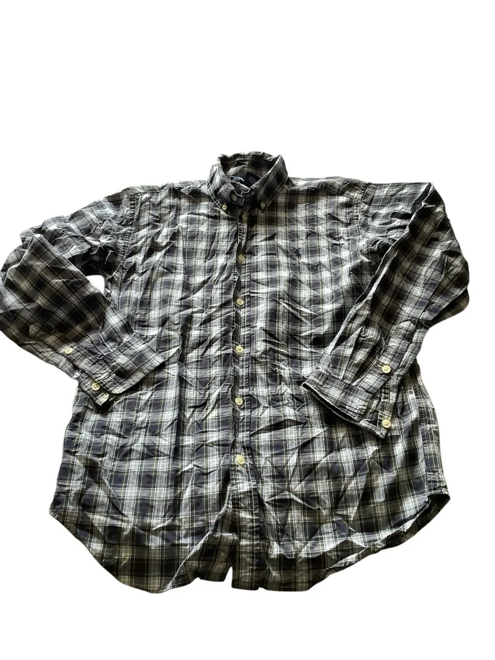 L (14-16) Ralph Lauren Plaid Button Down Shirt